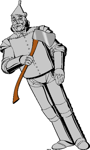 Wizard Of Oz Art Images - Wizard Of Oz Tin Man Cartoon - (386x624) Png Clip...