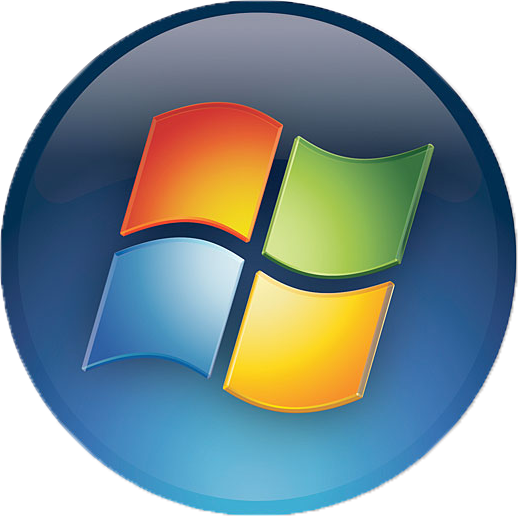 Windows Round Logo - Windows Vista Logo Png (518x516)