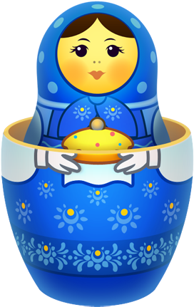 18 51 02 Blue Matreshka Inside Icon Icon - Matreshka Png (512x512)