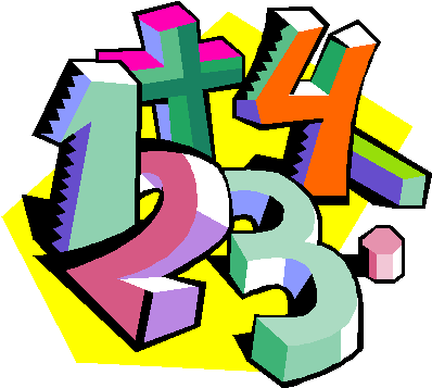 Assignment Notebook Clipart - Math Numbers Clipart (400x363)