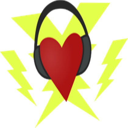 Headphones Clipart Cutie Mark - Lightning Heart Cutie Mark (420x420)