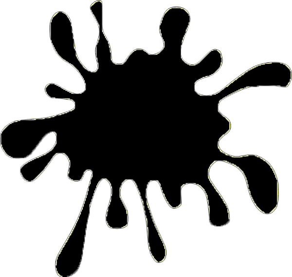 Klat Stencil - Color Black Clipart (600x568)