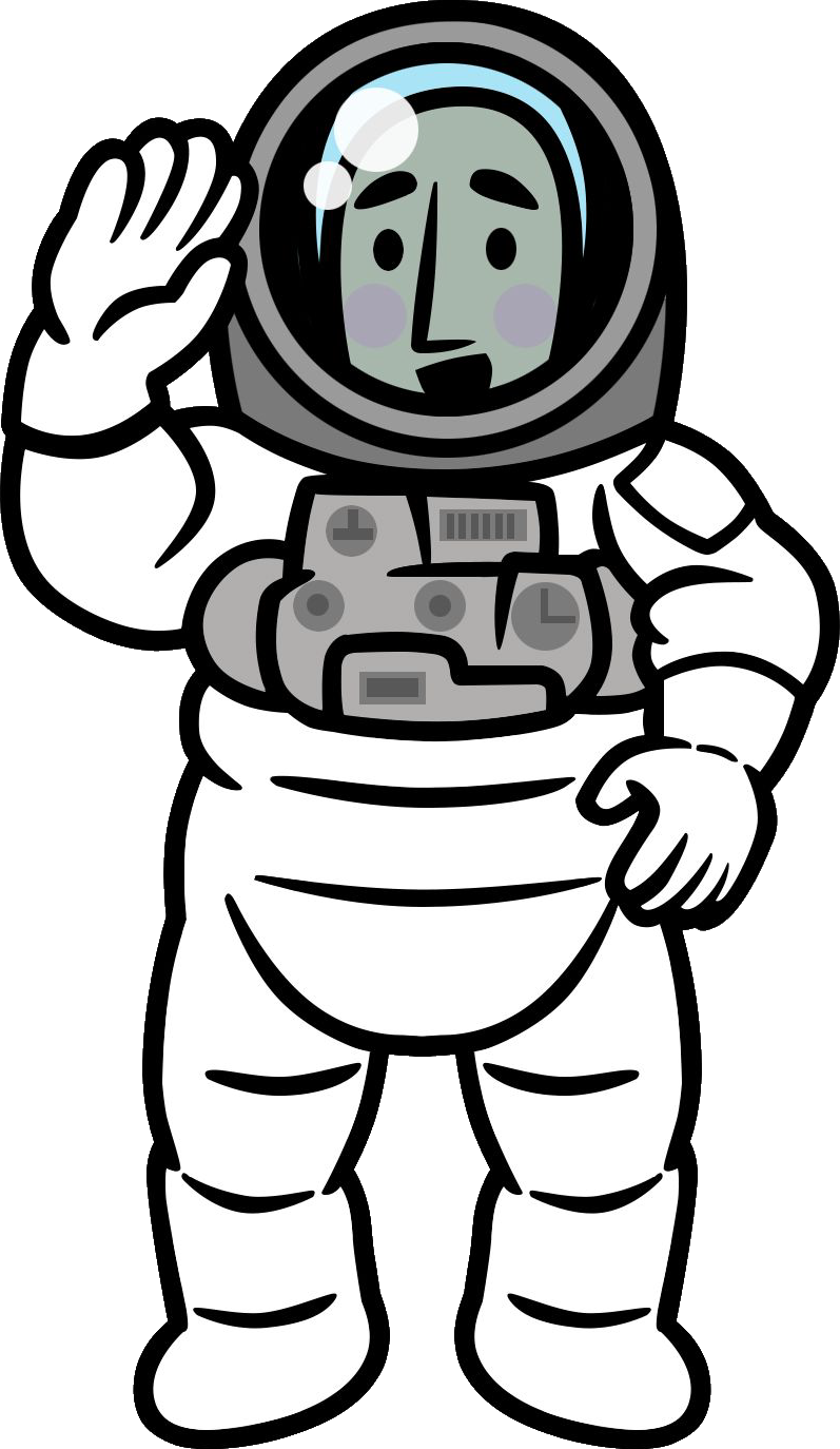 Astronaut Without Dialog Clouds - Astronaut (797x1374)