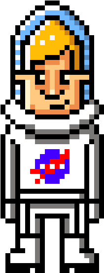 Astronaut - Astronaut In Suit Pixel Art (420x560)
