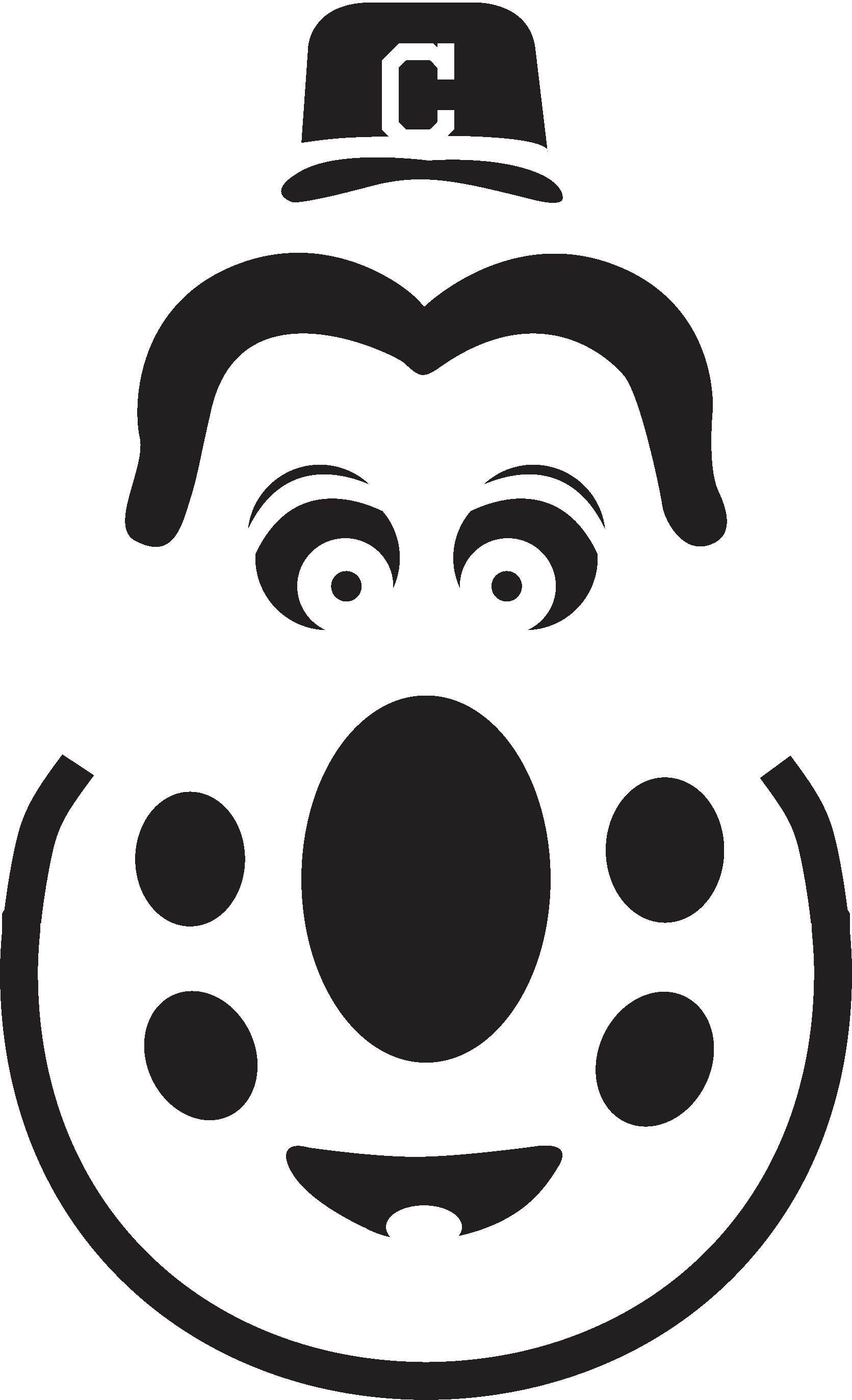 Download Templates To Create Your Own Cleveland Indians - Adesca (1671x2747)