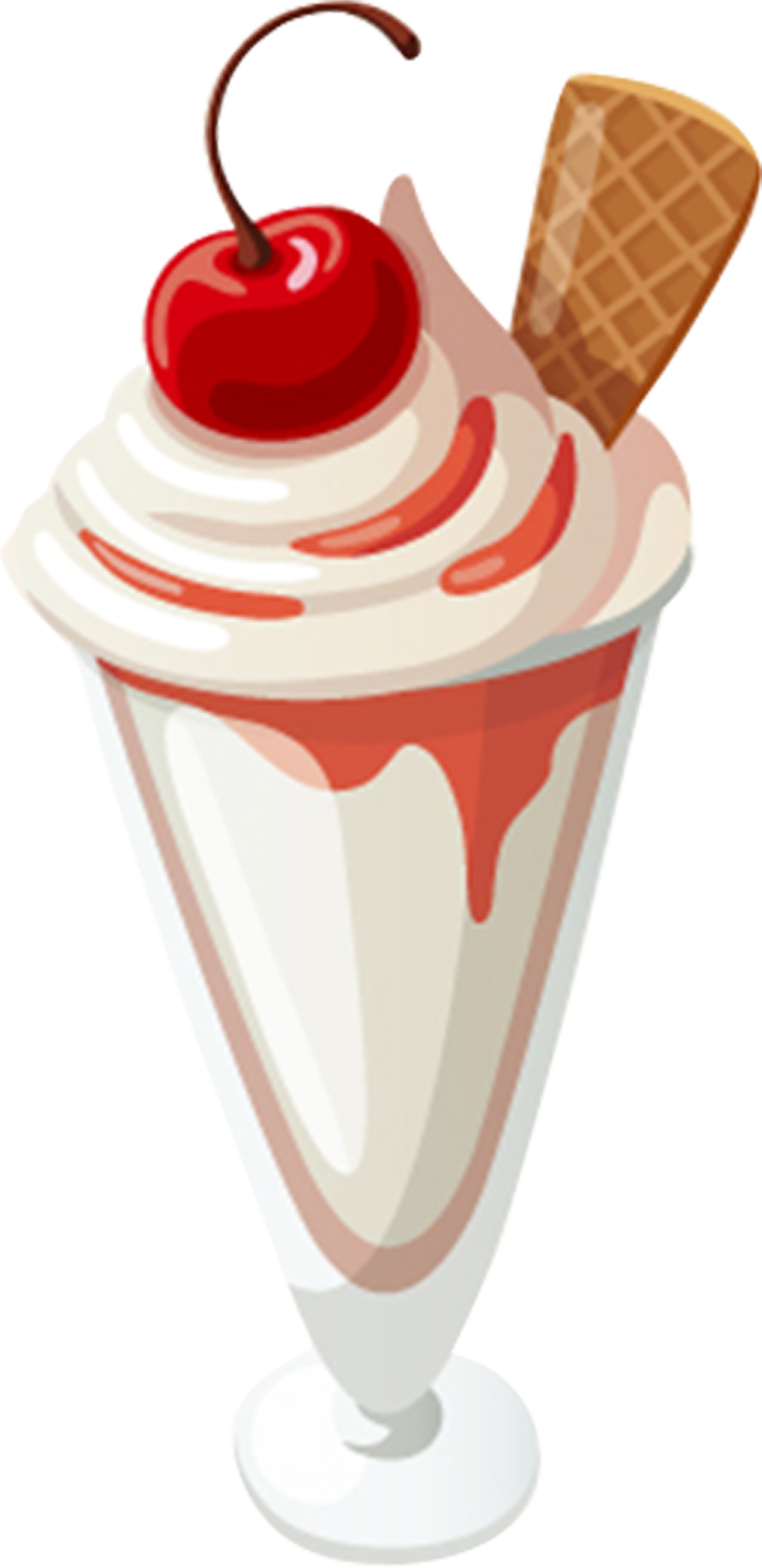 Ice Cream Cone Milkshake Sundae Gelato - Clip Art Ice Cream Sundae (7087x5906)