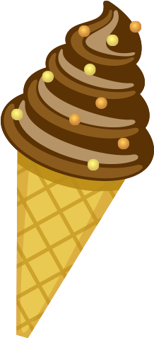 Chocolate Ice Cream Snack - Ice Cream Png Cartoon - (500x500) Png Clipart  Download