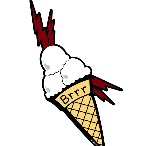 Gucci Mane's Icey Tattoo Print Car Freshener - Brrr Ice Cream Cone (600x600)