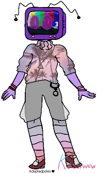 Ota Tv Head Adoptable By Kassiwow - Cartoon (386x590)