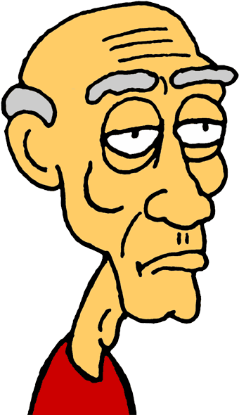 44 Of Old Man Cartoon Clipart - Old Man Clip Art (350x590)