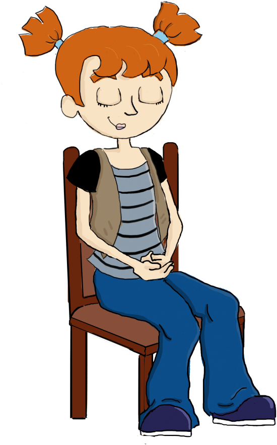Lonely Clipart Anxious Child - Rub Your Belly Clipart (791x1024)