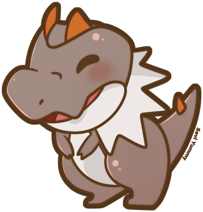 Chibi Tyrunt By Seviyummy - Digital Art (800x800)