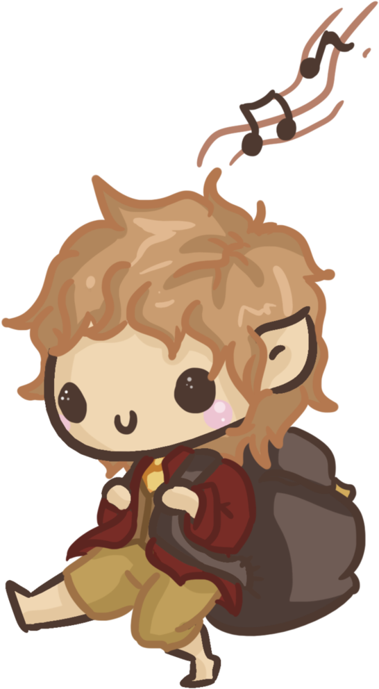Cupful Of Chibi Bilbo Baggins By Cremebunny - Hobbit Chibi (730x1095)