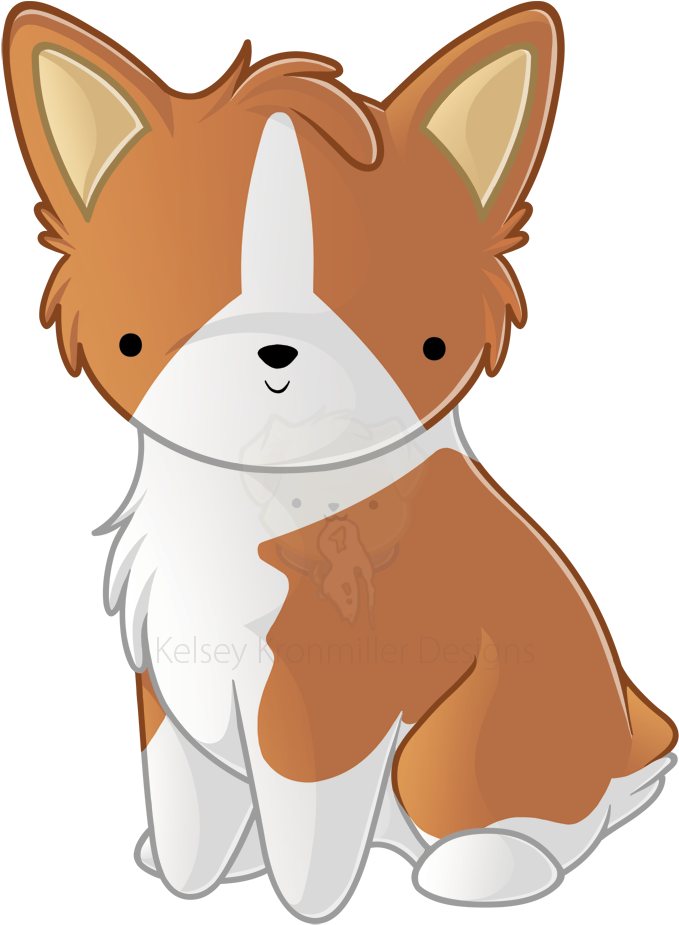 Drawn Corgi Chibi - Transparent Corgi Animation Drawing (700x980)