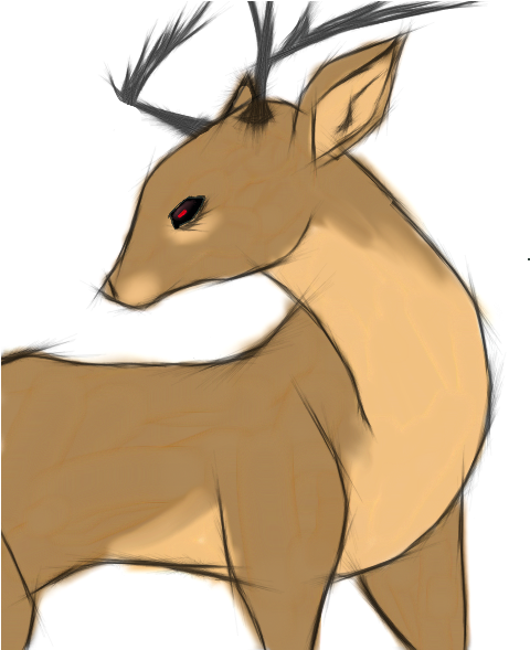 Drawn Dear Chibi - Roe Deer (792x588)