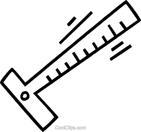 T-square Royalty Free Vector Clip Art Illustration - Vector Graphics (480x450)