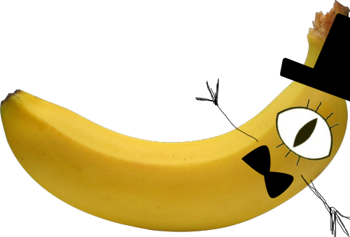 Mod Tree Face Reveal Im Bent - Banana (500x339)