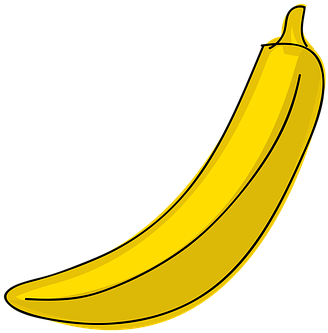 Banana, Fruit, Cartoon, Healthy, Fresh - Banana, Fruit, Cartoon, Healthy, Fresh (357x340)