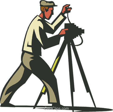 Photographer Royalty Free Vector Clip Art Illustration - Photographer Clipart (480x472)