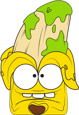 Squishedbanana1 - Grossery Gang Squished Banana (400x400)