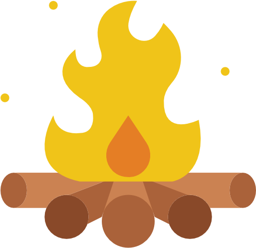 Campfire 1 Icon - Illustration (512x512)