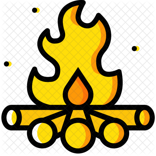Campfire Icon - Bonfire (512x512)