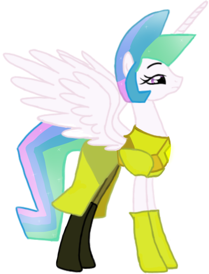 Princess Celestia Yellow Diamond By Tsundra - Steven Universe Diamond Mlp (717x954)