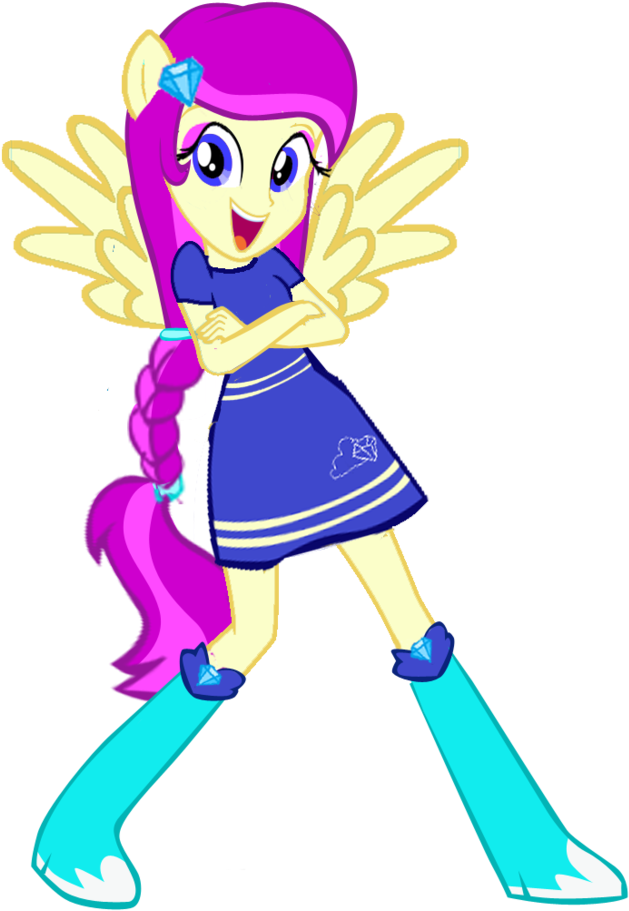 Cloud Diamond Equestria Girls Half Pony By Davalina - My Little Pony: Equestria Girls (828x964)