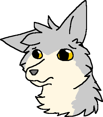 Sad Coyote By Sparkling-jade - Cartoon (329x374)