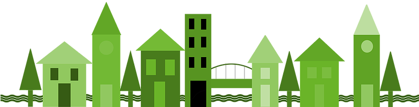 Town Clipart Local Community - House (820x220)