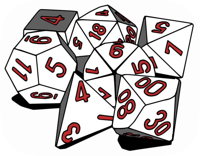 Polyhedral Dice - Polyhedral Gaming Dice Set Travel Mug (640x500)