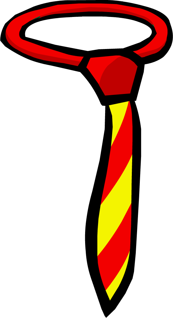 Striped Tie - Club Penguin Tie (563x1032)
