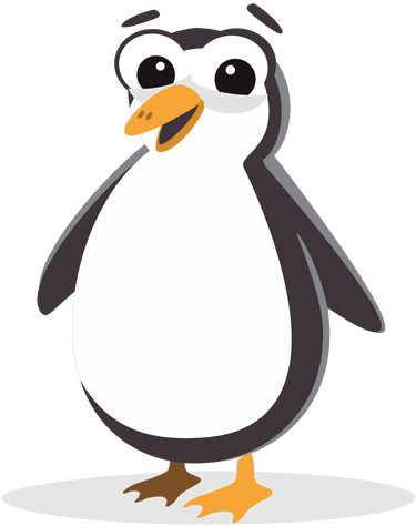 Penguin Cartoon - Cartoon Penguin Waving Transparent Background (512x512)