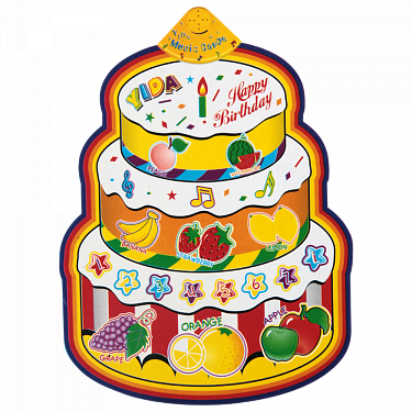 Buy Baby Music Carpet Birthday Cake Design With 12 - Cartoon (375x375)