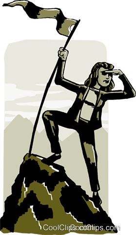 Three B& W Mountain Peaks Clip Art At Clker - Conquering Clipart (408x700)