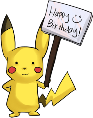 Birthday Clipart For Guys - Happy Birthday Luke Pokemon (350x422)