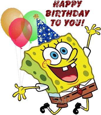 Spongebob Squarepants Sticker For Ios Amp Android Giphy - Happy Birthday From Spongebob (350x400)