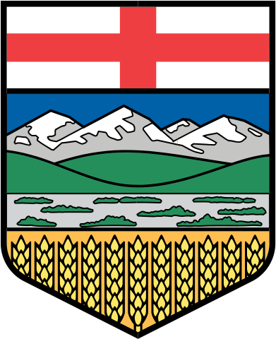 Georges Cross - Alberta Coat Of Arms (409x499)