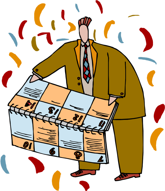 Cartoon Person Waking Up - Overwhelmed Clipart Transparent (654x750)