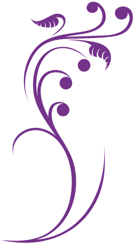 Floral Swirls Decoration 2 Transparent Png - Enfeite Roxo Png (512x512)