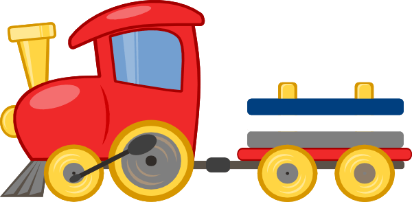 Train Background Clipart - Cartoon Train Transparent Background (600x294)