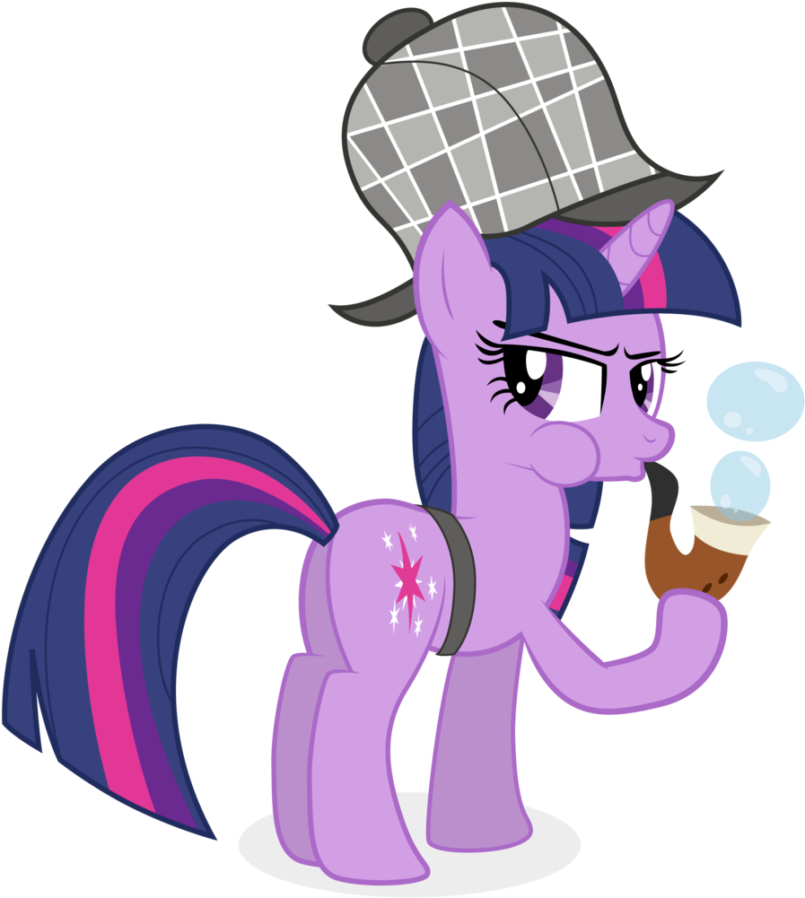 Ahumeniy, Bubble Pipe, Deerstalker, Detective, Female, - Digital Art (922x1024)