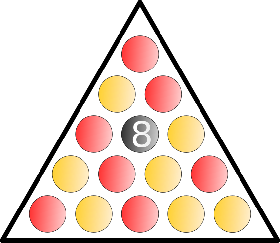 File - Rack 8-pool - Svg - English Pool Rack Setup (567x493)