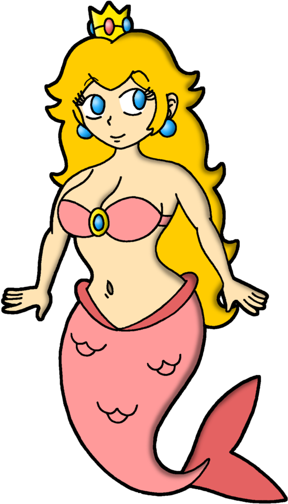 Mermaid Peach By Polishedbrain - Fan Art (701x1140)