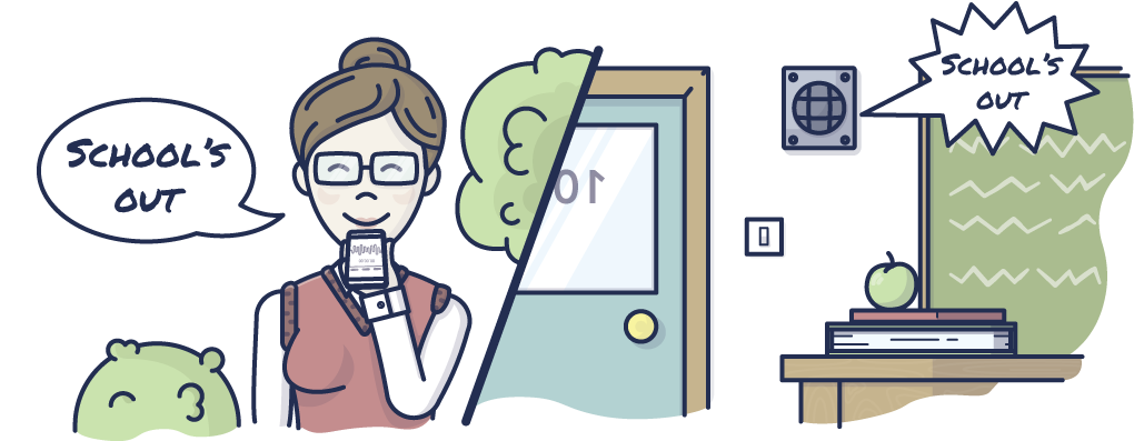 Easiest Way To Make Building-wide Announcements - Cartoon (1056x440)