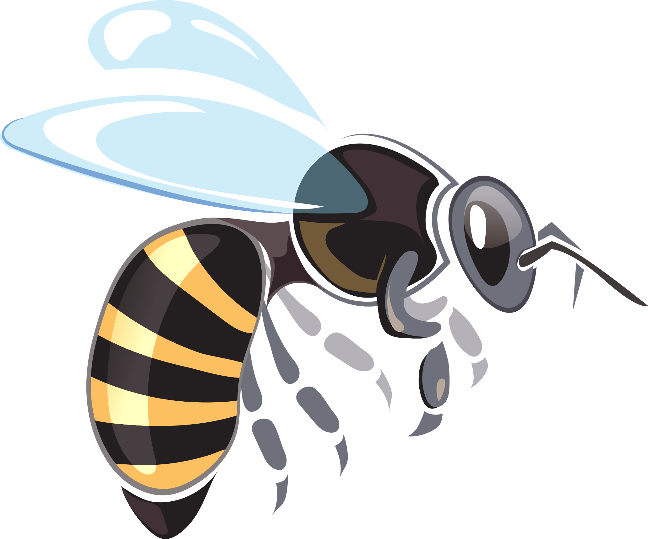 Illustration Bee Vector Graphics Honey Clip Art - Apiary (2063x1719)