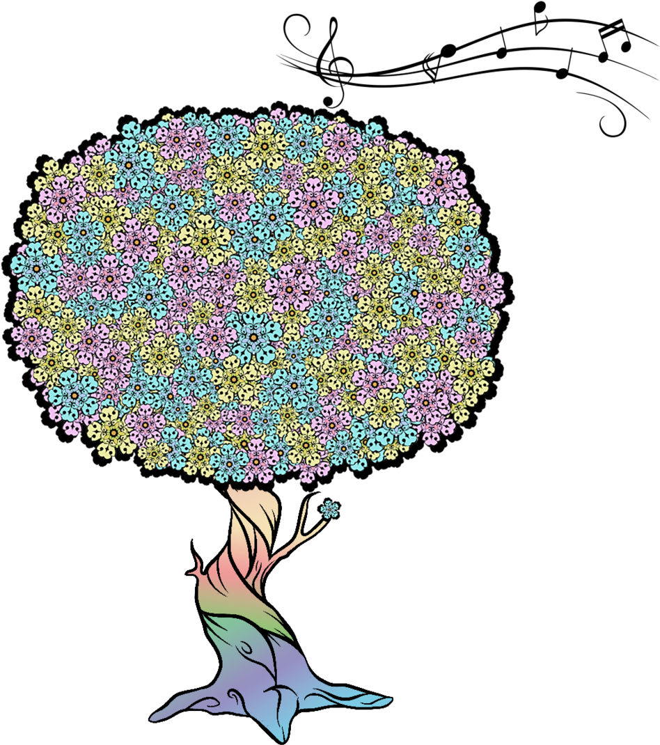 Singing Tree By Reitanna-seishin - Digital Art (1024x1082)