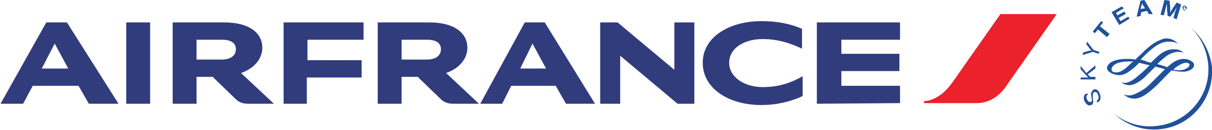 Air France Logo Png Transparent - Air France (2400x259)