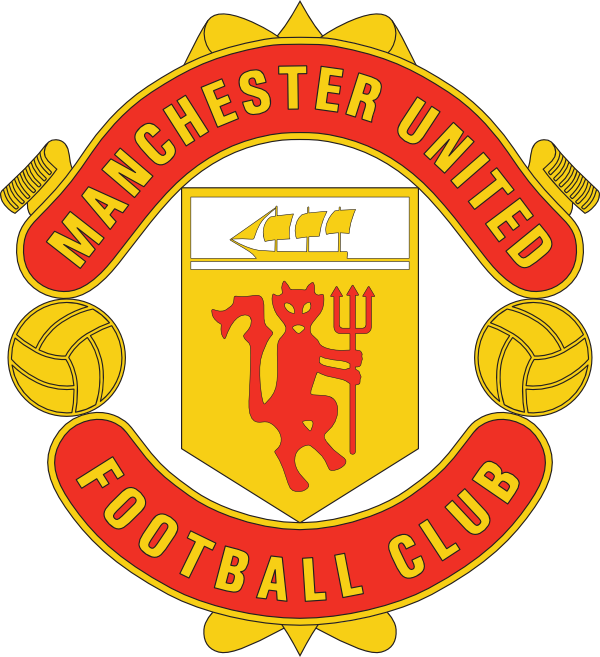 Manchester United Fc Old 3 - Manchester United Logo Vector (600x657)