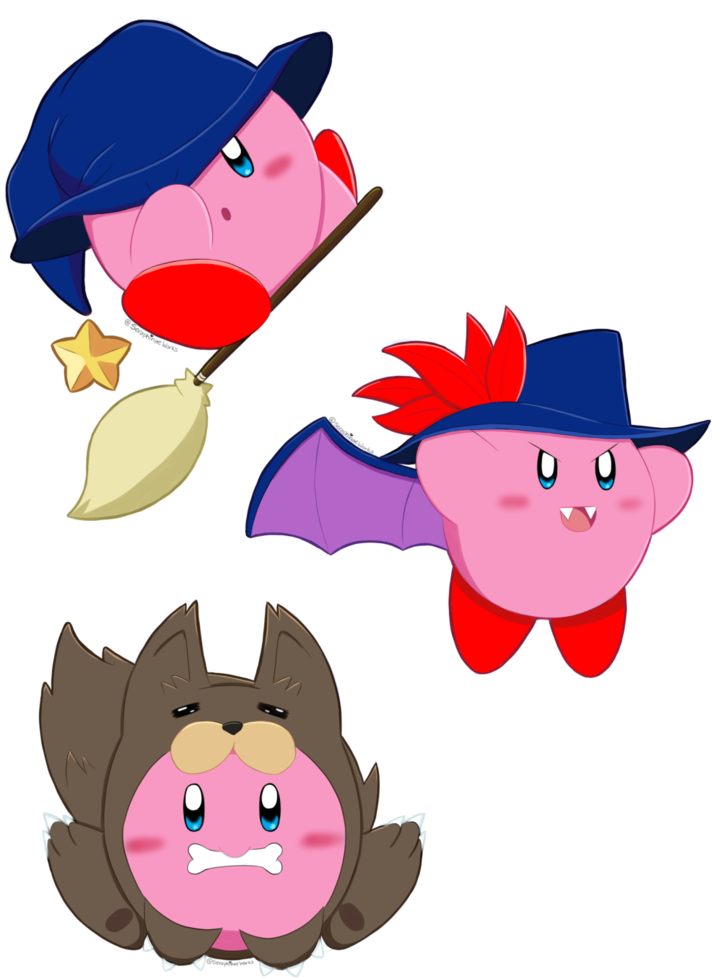 Kirby Halloween 2017 Set 2 By Seraphinae - Cartoon (739x1080)